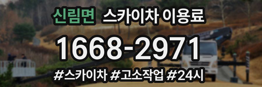 신림면 스카이차 이용료