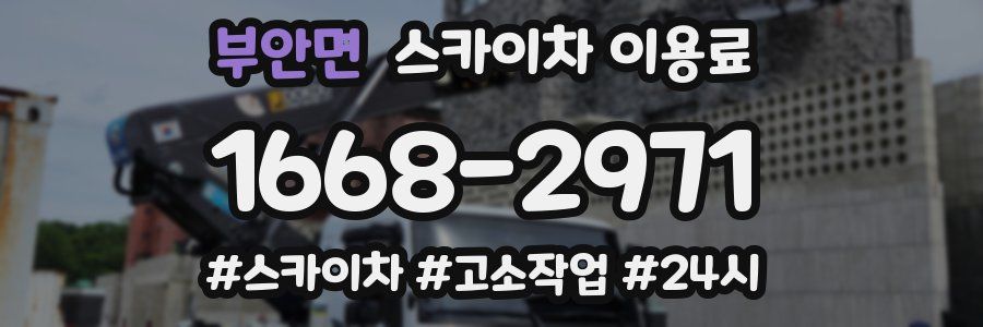 부안면 스카이차 이용료