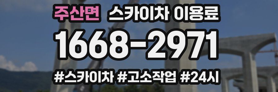주산면 스카이차 이용료
