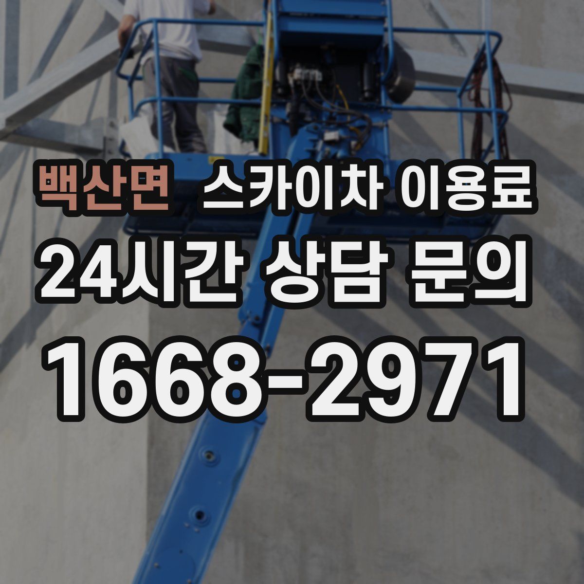 백산면 스카이차 이용료