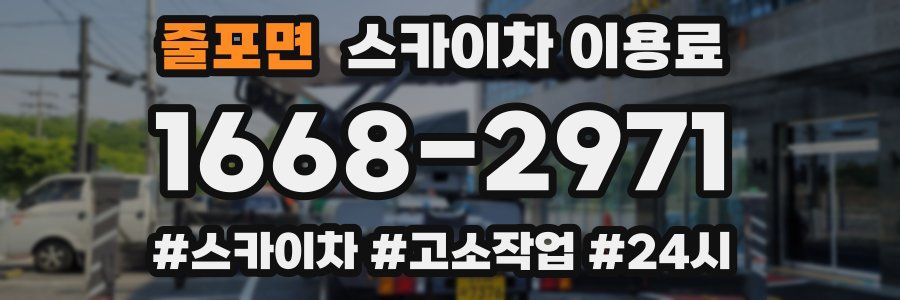 줄포면 스카이차 이용료