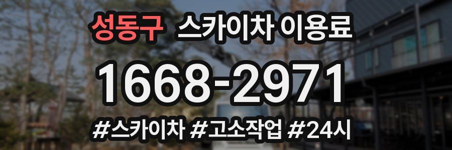 성동구 스카이차 이용료