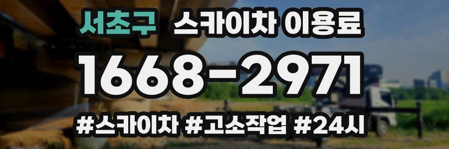 서초구 스카이차 이용료