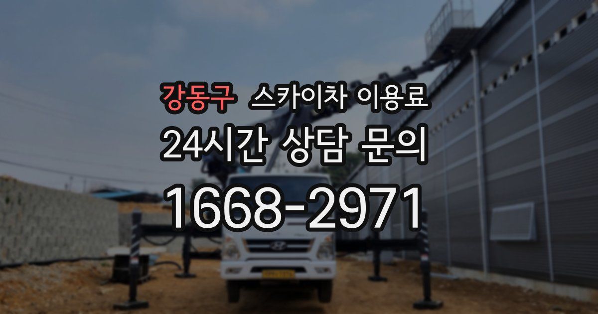 강동구 스카이차 이용료