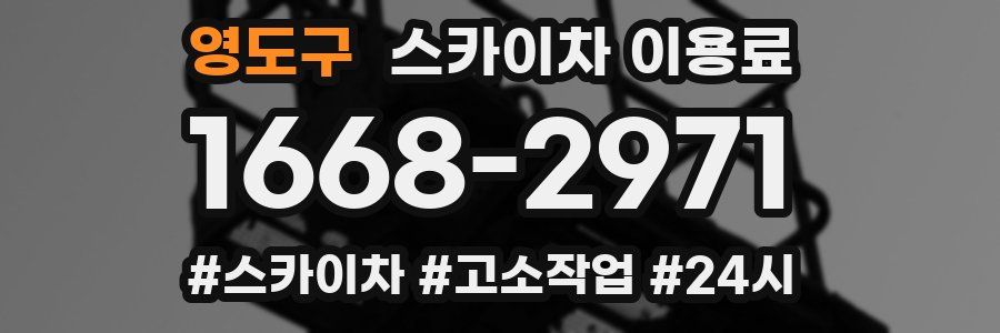 영도구 스카이차 이용료