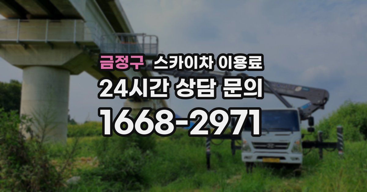 금정구 스카이차 이용료