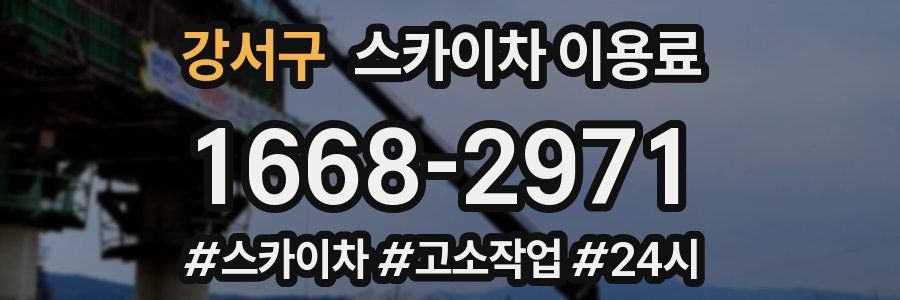 강서구 스카이차 이용료
