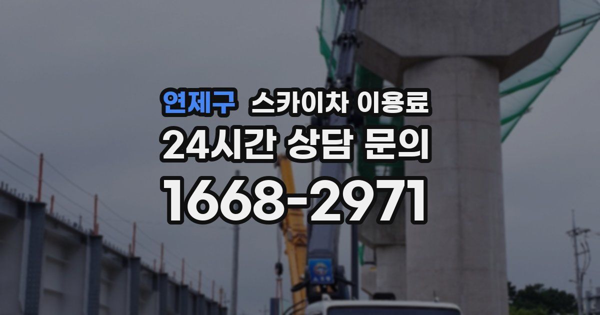 연제구 스카이차 이용료