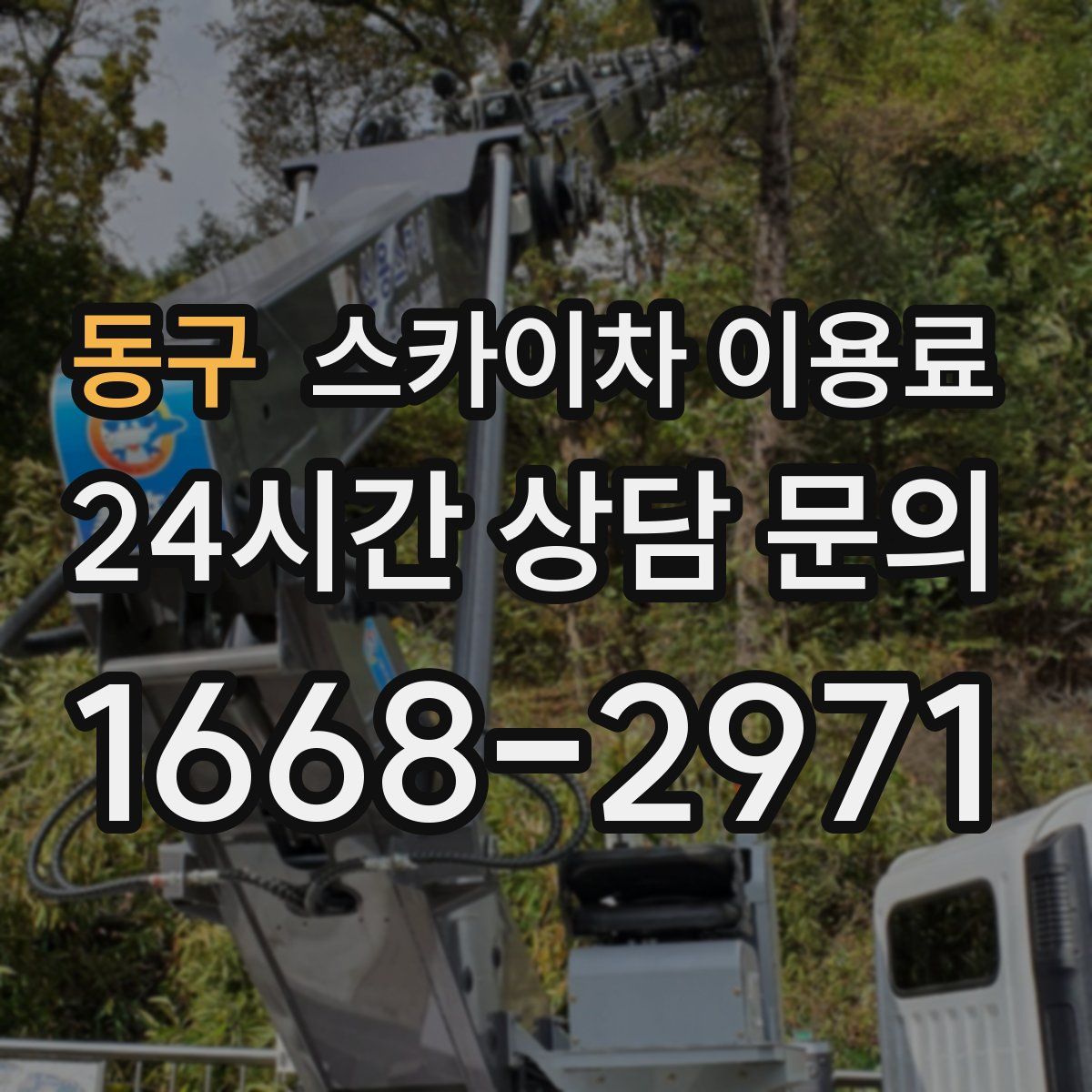 동구 스카이차 이용료