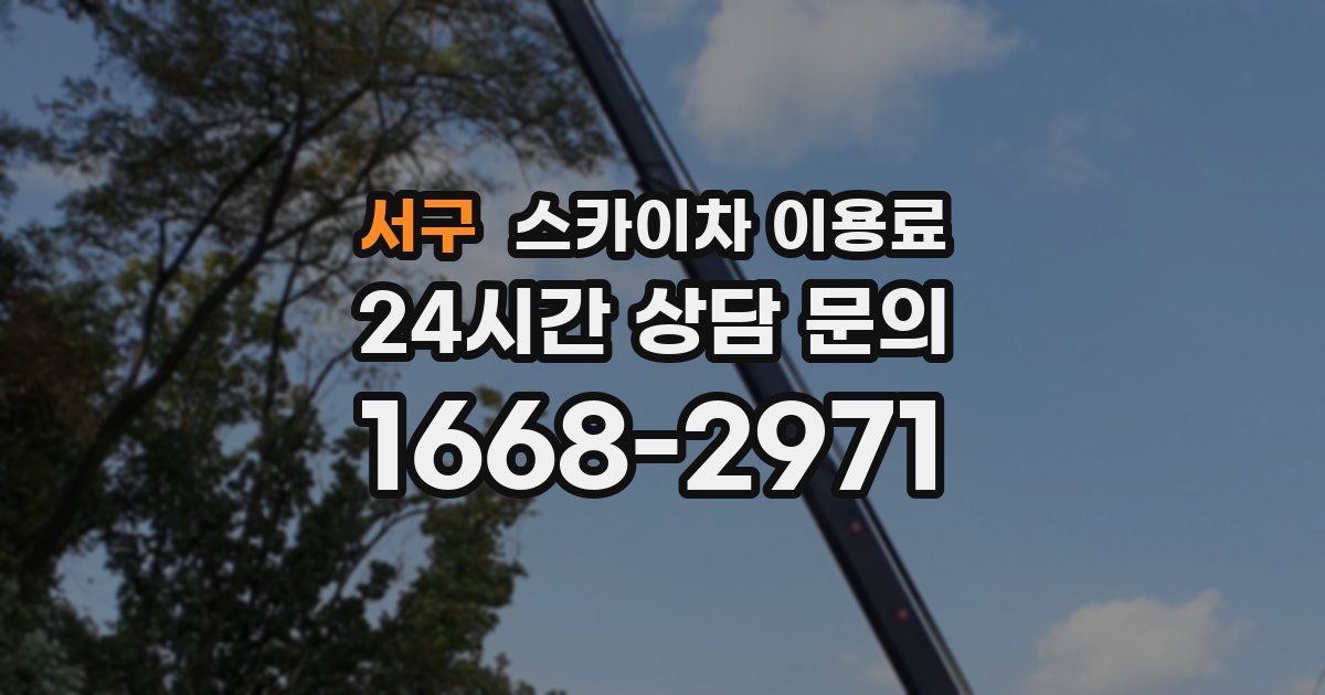 서구 스카이차 이용료
