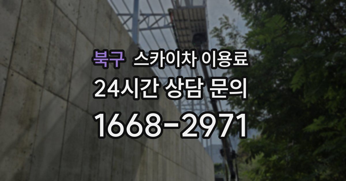 북구 스카이차 이용료