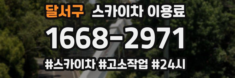 달서구 스카이차 이용료
