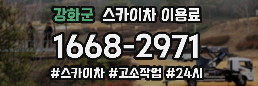강화군 스카이차 이용료