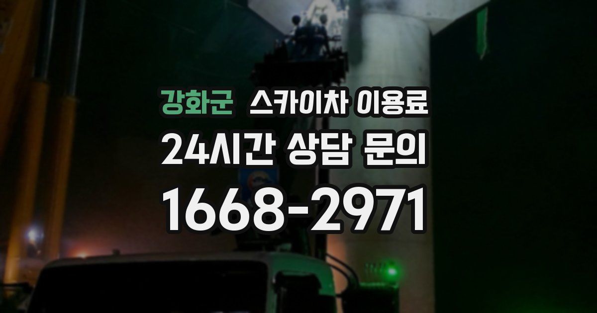 강화군 스카이차 이용료