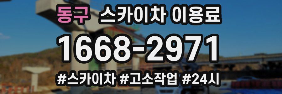 동구 스카이차 이용료