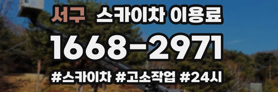 서구 스카이차 이용료