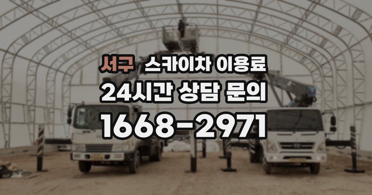 서구 스카이차 이용료