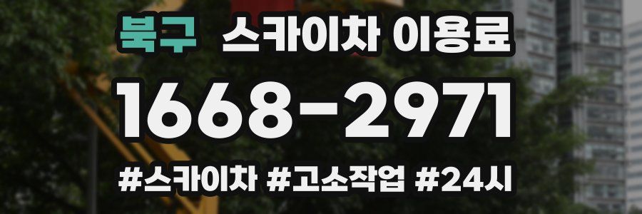 북구 스카이차 이용료