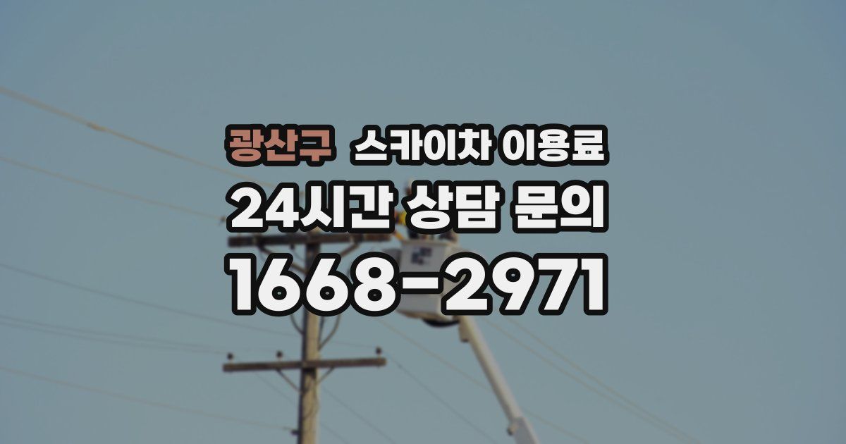 광산구 스카이차 이용료