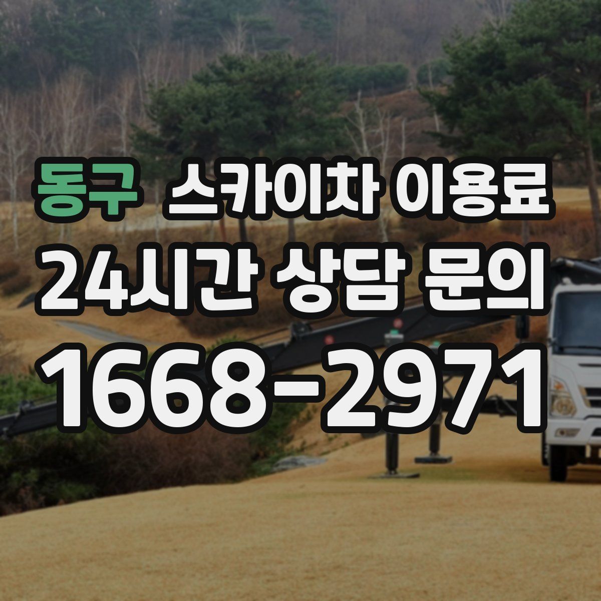 동구 스카이차 이용료