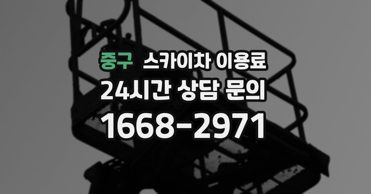 중구 스카이차 이용료