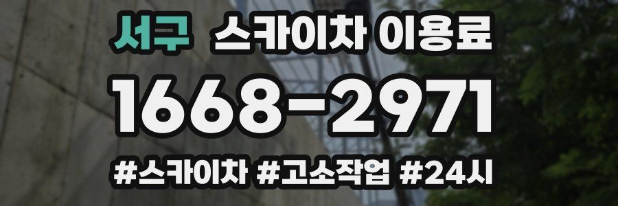 서구 스카이차 이용료