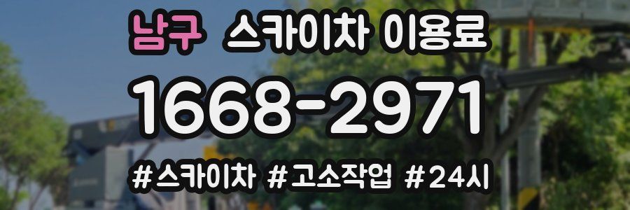 남구 스카이차 이용료