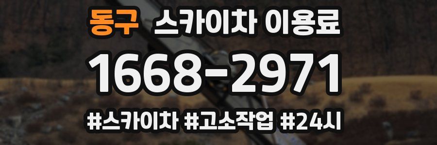 동구 스카이차 이용료