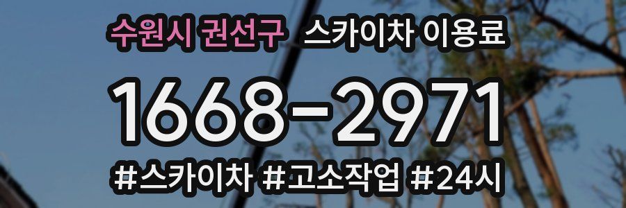 수원시 권선구 스카이차 이용료
