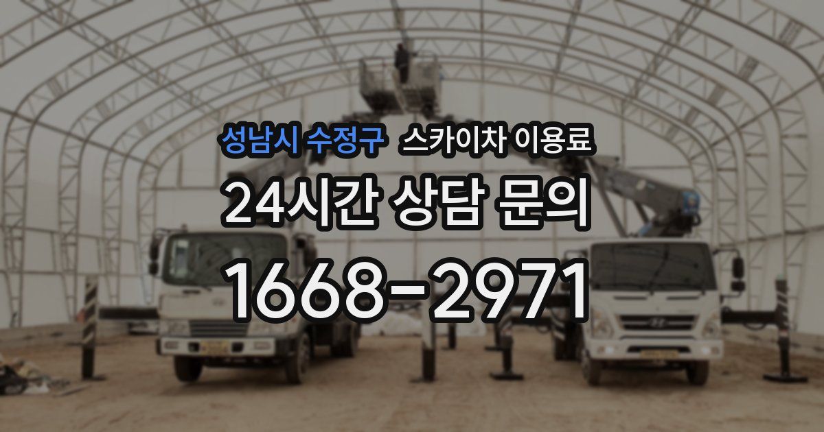 성남시 수정구 스카이차 이용료