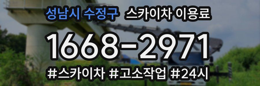 성남시 수정구 스카이차 이용료