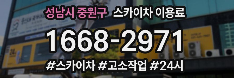 성남시 중원구 스카이차 이용료