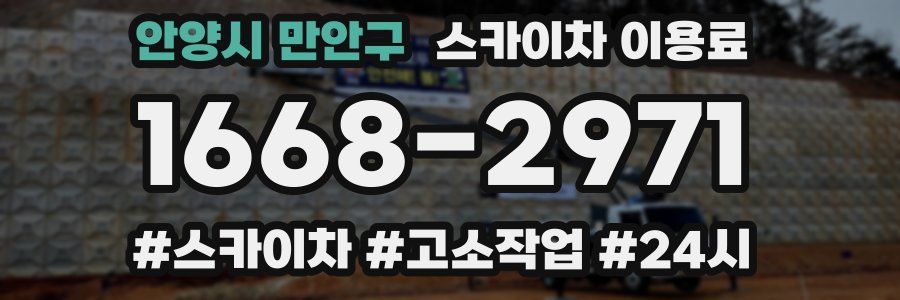 안양시 만안구 스카이차 이용료