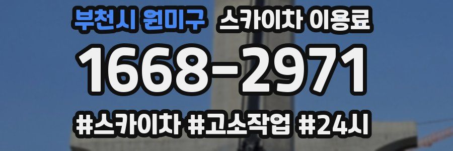 부천시 원미구 스카이차 이용료