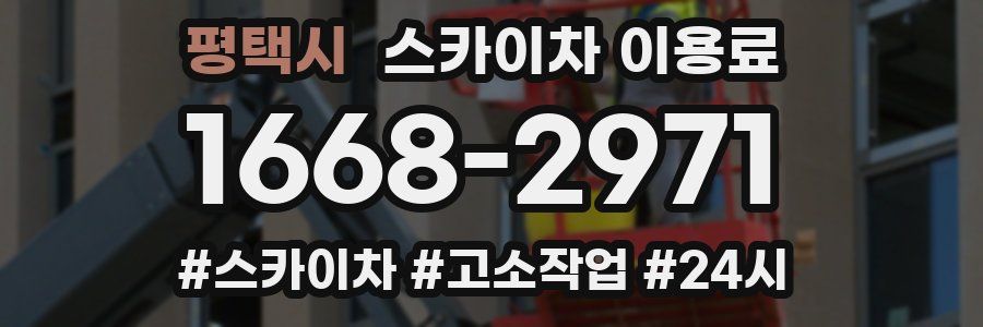 평택시 스카이차 이용료
