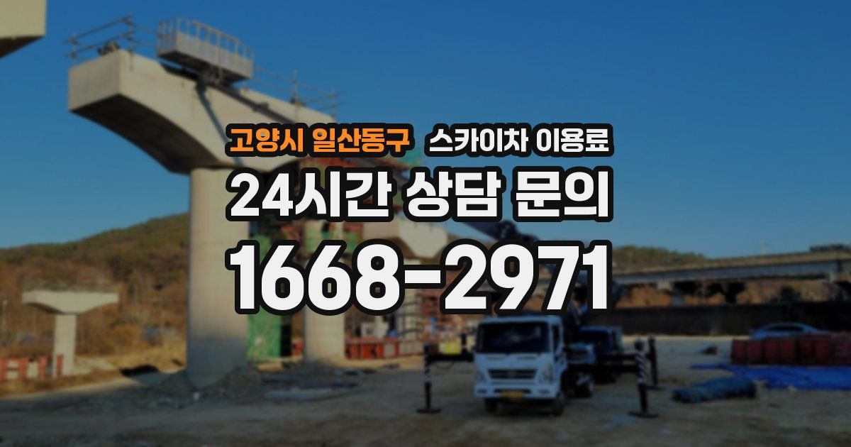 고양시 일산동구 스카이차 이용료