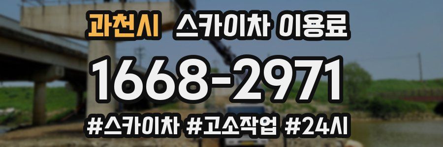 과천시 스카이차 이용료