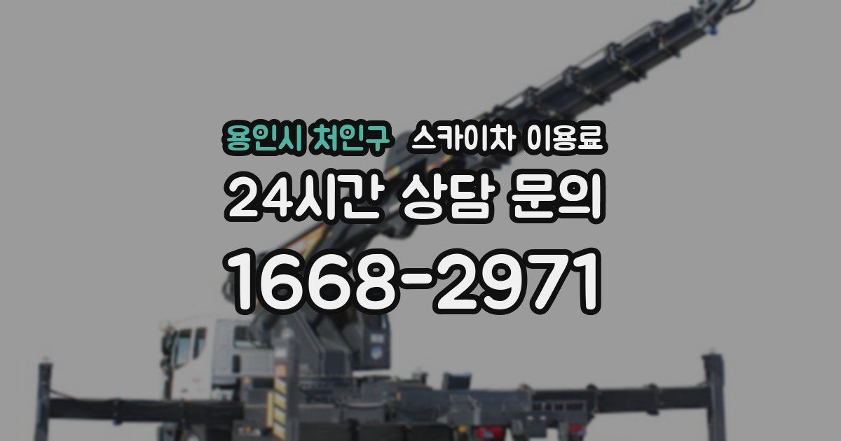 용인시 처인구 스카이차 이용료