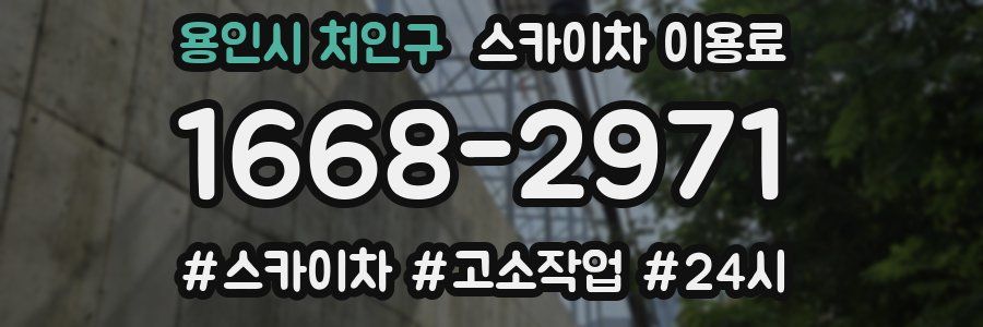 용인시 처인구 스카이차 이용료