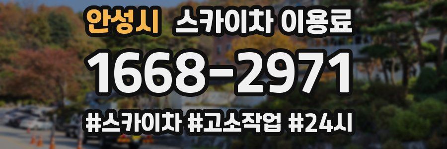 안성시 스카이차 이용료