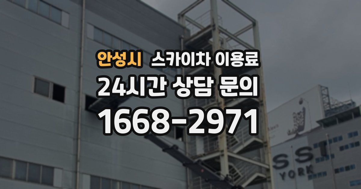 안성시 스카이차 이용료