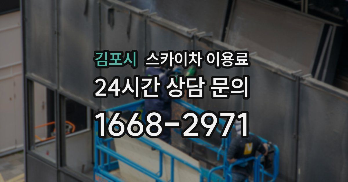 김포시 스카이차 이용료