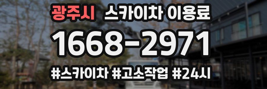 광주시 스카이차 이용료
