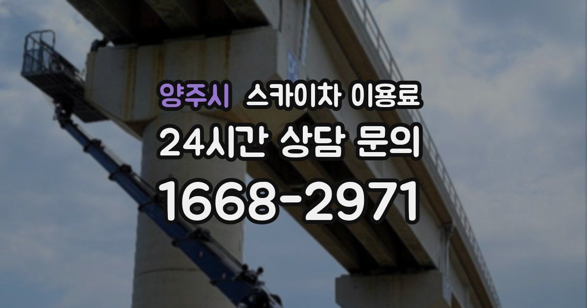 양주시 스카이차 이용료