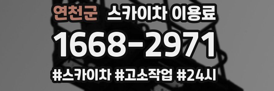 연천군 스카이차 이용료