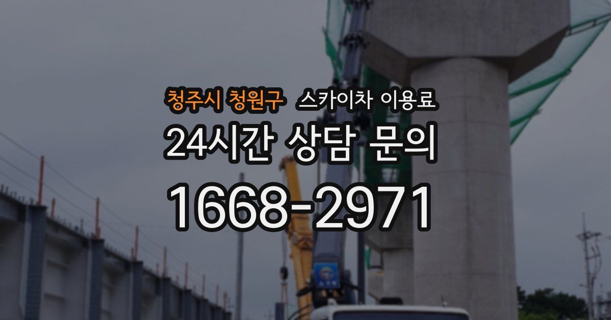 청주시 청원구 스카이차 이용료