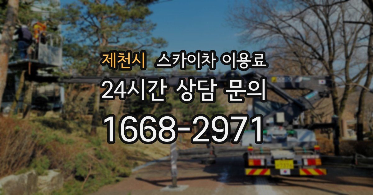 제천시 스카이차 이용료