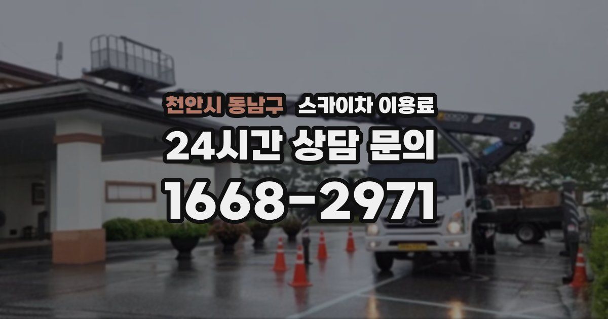 천안시 동남구 스카이차 이용료
