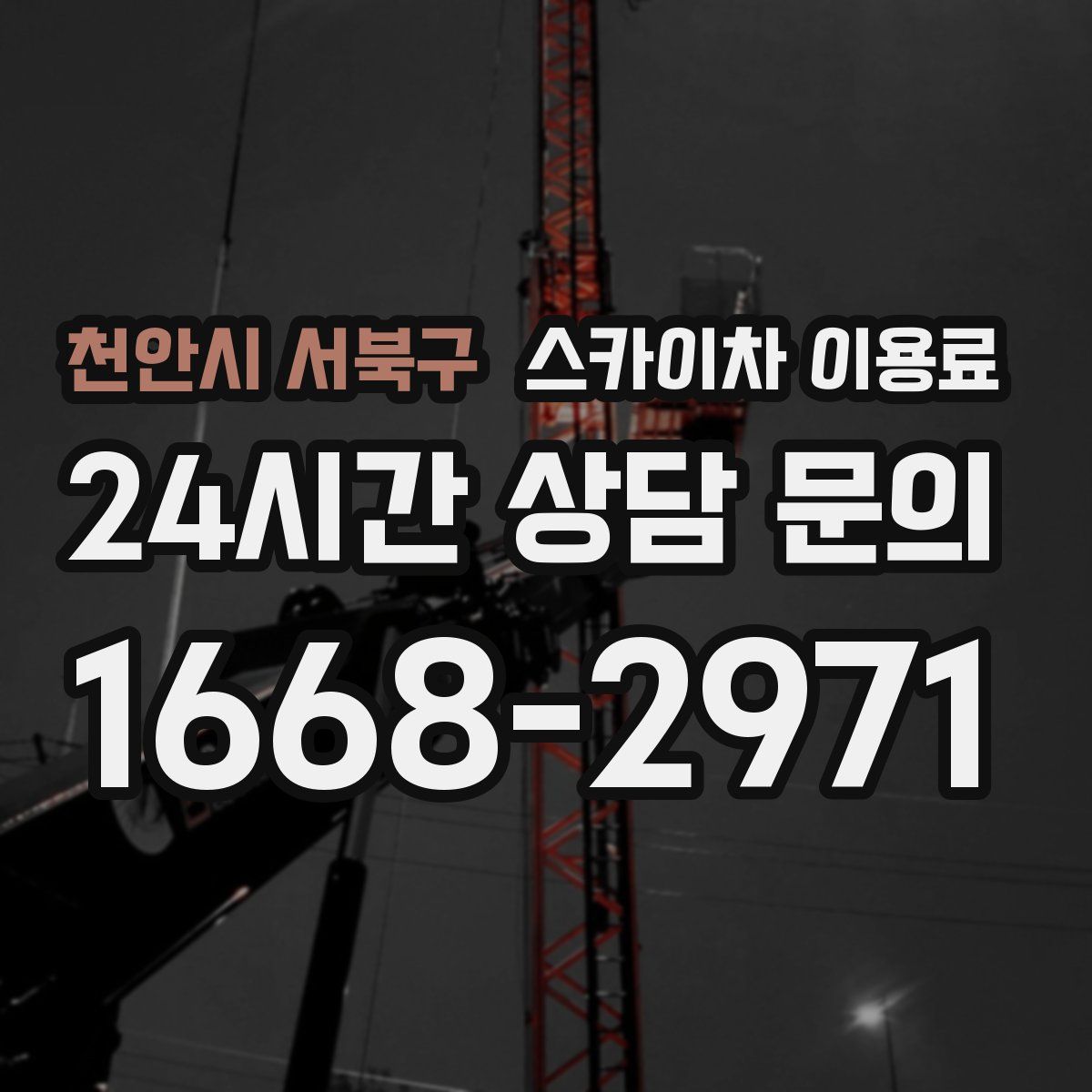 천안시 서북구 스카이차 이용료