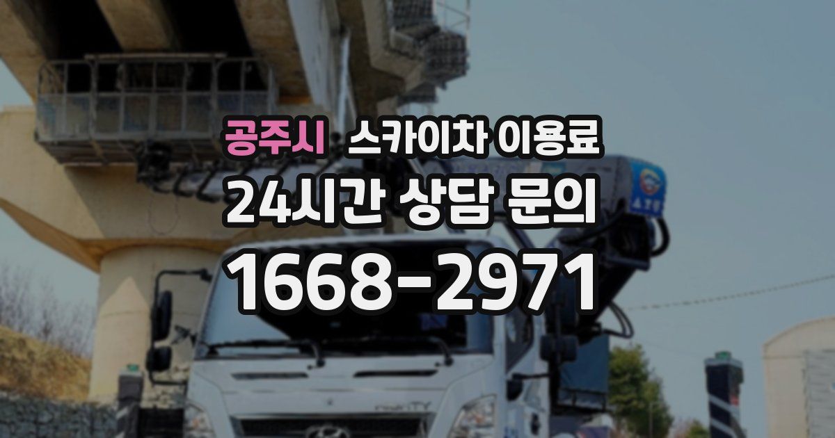 공주시 스카이차 이용료